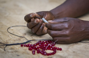 Mulberry Mongoose making necklace