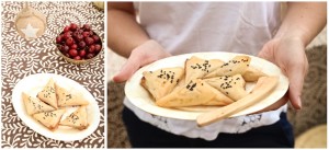 Blue Cheese and Caramelized Onion Triangles