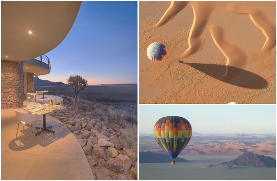 &Beyond hot air ballooning Sossusvlei