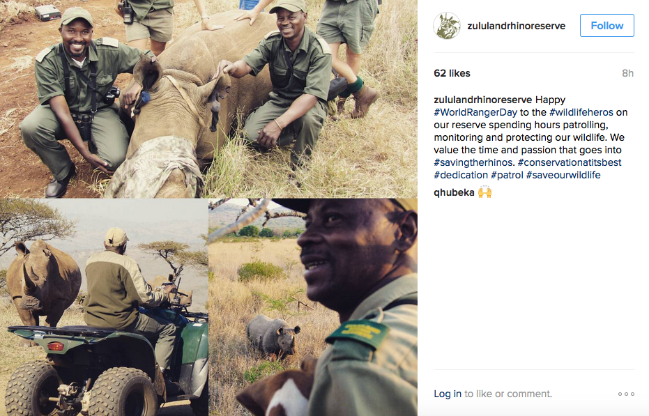 Zululand Rhino Reserve World Ranger Day