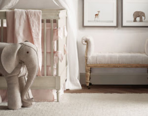 Oversized wool felt elephant